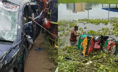 দক্ষিণ সুরমায় কার-অটোরিকশা সংঘর্ষ, নিহত ১